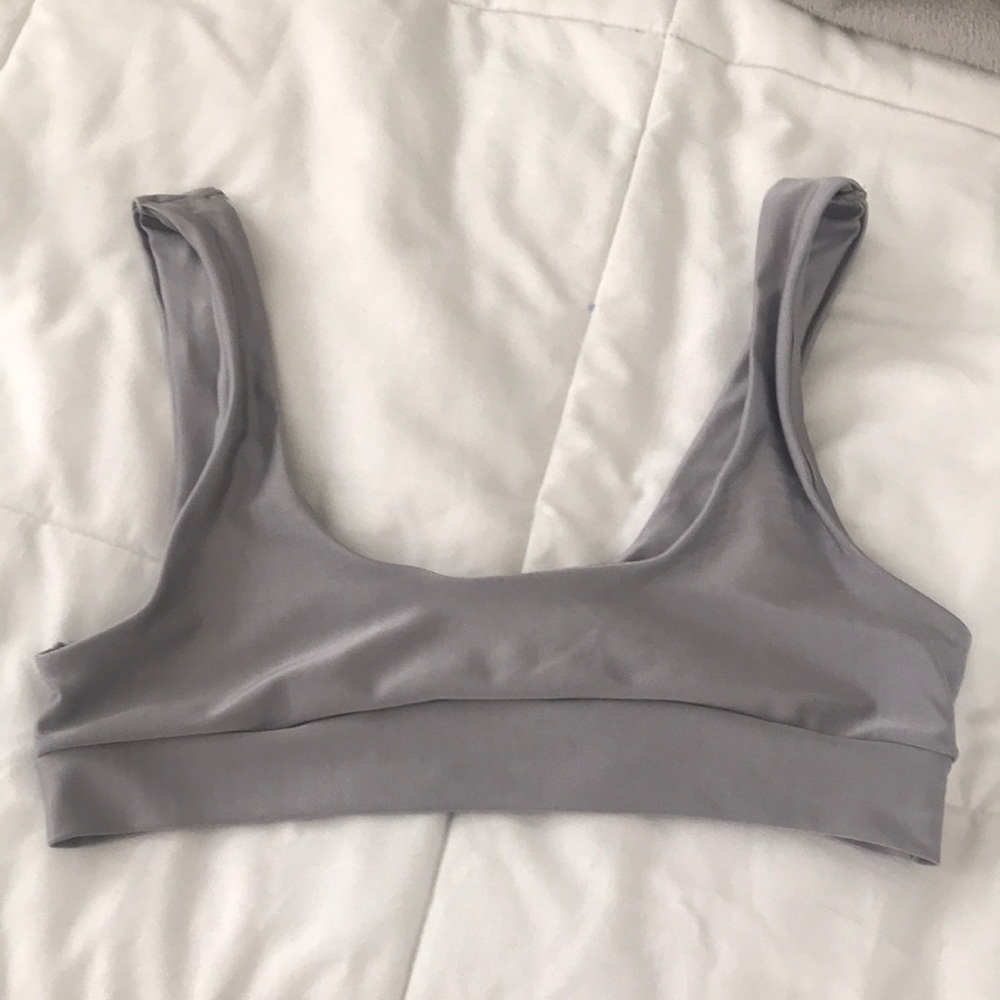 RESERVED Blackbough Swim Top - Silver